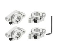 QUARKZMAN SHF13 Supporto Lineare Alluminio Per Albero Guida 13 Mm ID Staffa Montaggio Per Guide Lineari Supporto Bloccaggio Per Albero Movimento Per Stampante 3D Confezione Da 4 Pezzi