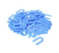 QUARKZMAN Shims Plastica, Spessori a U a Ferro di Cavallo Livellamento Piastrelle da 1/16 di Pollice, Blu 100pz