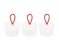 QUARKZMAN Silicone Gomma Fori Tappo 35 a 45mm Tappi per Fori Copriforo Solido Vasca Tappo Blocco con Maniglia Impermeabili per Prova Tubi, Acqua Tubo, Drenaggio Foro, Bianco 3pz