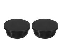 QUARKZMAN Silicone Gomma Fori Tappo 37,3mm Diametro Morbido Flessibile Tappo Tappi in Silicone Copriforo per 36-37mm Foro Nero 2pz Tappi per Fori Impermeabili