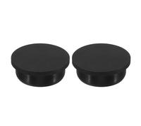 QUARKZMAN Silicone Gomma Fori Tappo 38,3mm Diametro Morbido Flessibile Tappo Tappi in Silicone Copriforo per 37-38mm Foro Nero 2pz Tappi per Fori Impermeabili