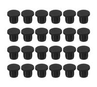 QUARKZMAN Silicone Gomma Tappo foro 11mm Diametro Morbido Flessibile Tappo Tappi in Silicone Copriforo per 10-11mm Foro Nero 24pz Tappi per Fori Impermeabili