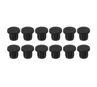 QUARKZMAN Silicone Gomma Tappo foro 11mm Diametro Morbido Flessibile Tappo Tappi in Silicone Copriforo per 10-11mm Foro Nero 12pz Tappi per Fori Impermeabili