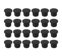 QUARKZMAN Silicone Gomma Tappo foro 13mm Diametro Morbido Flessibile Tappo Tappi in Silicone Copriforo per 12-13mm Foro Nero 24pz Tappi per Fori Impermeabili