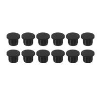 QUARKZMAN Silicone Gomma Tappo foro 13mm Diametro Morbido Flessibile Tappo Tappi in Silicone Copriforo per 12-13mm Foro Nero 12pz Tappi per Fori Impermeabili