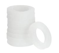 QUARKZMAN Silicone Guarnizione 19mm Matrice 11mm D 3mm Larghezza VMQ Guarnizione Anelli Rondella per Doccia Soffione Acqua Tubo Rubinetto Idraulica Conduttura Bianco 10pz