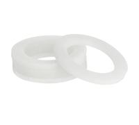 QUARKZMAN Silicone Guarnizione 46,5mm Matrice 32mm D 3mm Larghezza VMQ Guarnizione Anelli Rondella per Doccia Soffione Acqua Tubo Rubinetto Idraulica Conduttura Bianco 5pz