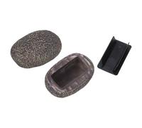 QUARKZMAN Simulato Sasso Nascondi Chiave, Nascondi Una Chiave di Riserva Esterno Impermeabile Simulato Sasso Nascondi Chiave Decorazione Sicura Scatola di Blocco, Marrone Chiaro