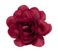 QUARKZMAN Spilla A Forma Di Rosa Fiore Di Seta 14Cm Per Donna Rosso Vino | Spilla Da Occhiello Fiore, Matrimonio Festa Ballo Banchetto Abito