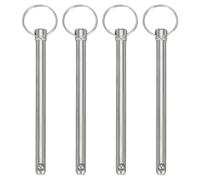 QUARKZMAN Spilla a Rilascio Rapido, Dia 5/16"(8mm) Lunghezza Utilizzabile 3.74"(95mm) Lunghezza Totale 5.31"(135mm) Spilla Bimini in Acciaio al Carbonio per Accessori Nautici, 4Pz