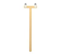 QUARKZMAN Squadra per Arco da Tiro A Forma di T 33 X 9 Mm Strumento di Misurazione per Corda dell'Arco in Lega di Alluminio per Accessori da Tiro con Arco Ricurvo E Compound (Giallo)