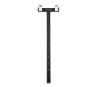 QUARKZMAN Squadra per Arco, Righello A Forma di T 33 X 9 Mm Strumento di Misurazione per Corda dell'Arco in Lega di Alluminio per Accessori di Tiro con L'Arco Ricurvo E Compound (Nero)