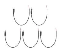 QUARKZMAN Stereo Spina Jack, 5pz 2,5mm Cavo Audio Mono Maschio Jack a Filo Nudo Estremità Aperta Sostituzione TRS 2 Poli Stereo Spina Jack per Riparazione Cavo Auricolare Cuffia, 0,25m