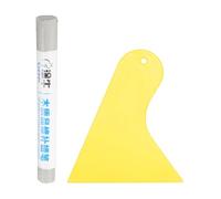 QUARKZMAN Stick Riempitivo per Legno Riparazione Graffi Mobili in Legno Penne Ritocco Mobili con Raschietto Giallo per Buchi nel Legno Pavimenti in Legno Tavolo Porta Armadio, Grigio Chiaro