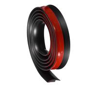 QUARKZMAN Striscia di Transizione Pavimento 3.3piedi Autoadesiva per Tappeti, Profilo di Finitura per Transizione Pavimento in Pvc da 1 Metro per Altezza Inferiore a 5mm, Nero