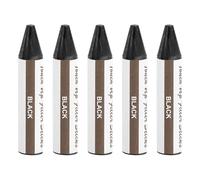 QUARKZMAN Stucco Legno Stick 5pz Cera Stick Legno Ritocco Pennarelli Mobili Pastelli per Graffi Buchi Crepe Tavoli Scrivanie Pavimenti Legno Riparazione Coperture Nero