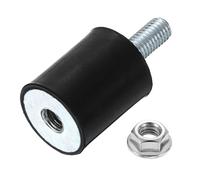QUARKZMAN Supporti in Gomma M8 x 20 mm, 25 x 30 mm Ammortizzatori in Gomma Isolatore Antivibrante Cilindrico con Dado Di Blocco Per Generatori,Compressori per Auto,Condizionatori d'aria