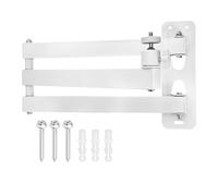 QUARKZMAN Supporto A Parete Per Proiettore Piegevole, Supporto Regolabile A Tre Bracci Con Doppio Asse E Cardan A 360° 30+30cm Per Vite 1/4" Per Installazione Proiettore In Casa