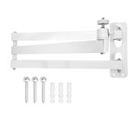 QUARKZMAN Supporto Parete Proiettore Piehevole, Supporto Regolabile A Tre Bracci Dual-Axis Con Cardan Rotante 360° 40+40cm Per Vite 1/4" Per Installazione Proiettore Indoor Casa