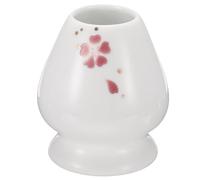 QUARKZMAN Supporto per Chasen in Ceramica 70mm Porta Frusta per Matcha Set di Tè Fruste Stand Tradizionale Porta Chasen per Tè Matcha Accessori, Fiori di Ciliegio Rosa