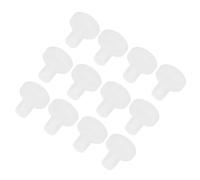 QUARKZMAN Supporto Tappo Silicone ad Alta Temperatura Dia 4mm/0,16" Tappi Fori Gomma Piena Forma T per Rivestimento Polvere Placcatura Tenuta Impermeabile Trasparente 30pz(OD 9,5mm/0,37")