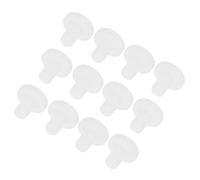 QUARKZMAN Supporto Tappo Silicone ad Alta Temperatura Dia 5mm/0,2" Tappi Fori Gomma Piena Forma T per Rivestimento Polvere Placcatura Tenuta Impermeabile Trasparente 30pz(OD 12mm/0,47")