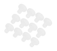 QUARKZMAN Supporto Tappo Silicone ad Alta Temperatura Dia 6mm/0,24" Tappi Fori Gomma Piena Forma T per Rivestimento Polvere Placcatura Tenuta Impermeabile Trasparente 20pz(OD 13mm/0,51")