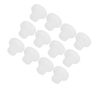 QUARKZMAN Supporto Tappo Silicone ad Alta Temperatura Dia 9mm/0,35" Tappi Fori Gomma Piena Forma T per Rivestimento Polvere Placcatura Tenuta Impermeabile Trasparente 20pz(OD 16mm/0,63")