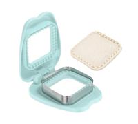 QUARKZMAN Taglia Sandwich Senza Crosta, Square Apple Stampo Per Sandwich Sigillatore Pressa Per Pane E Biscotto Per DIY Colazione Pranzo Tè Pomeridiano (Azzurro Chiaro)