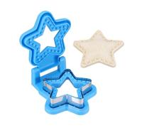 QUARKZMAN Taglia Sandwich Senza Crosta, Stampo Per Sandwich A Forma Di Stella Taglia E Sigilla Pane Biscotto Per DIY Colazione Pranzo Merenda Pomeridiana (Blu)
