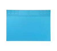 QUARKZMAN Tappetino Per Saldatura 35x25 Cm Silicone magnetica Resistente Al Calore Per Saldatura BGA Stazione Lavoro Riparazione Cellulari Computer Elettronica Blu