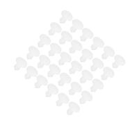 QUARKZMAN Tappi di Tenuta Silicone Incastro Fori Bloccaggio Copertura Gomma pannelli Tipo a Filo Pannelli Rotondi per Tappi Tenuta Impermeabili Gomma Cucina 2,5mm/0,1" Dia Trasparente 30pz
