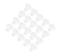 QUARKZMAN Tappi di Tenuta Silicone Incastro Fori Bloccaggio Copertura Gomma pannelli Tipo a Filo Pannelli Rotondi per Tappi Tenuta Impermeabili Gomma Cucina 2,5mm/0,1" Dia Trasparente 20pz