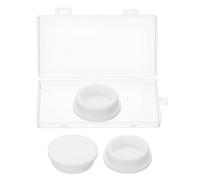 QUARKZMAN Tappi Fori Gomma Siliconica Tappi Flessibili Morbidi Tappi Silicone Forma T con Scatola Fori 44-45mm Bianco 3Pz