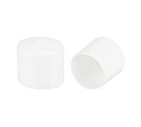QUARKZMAN Tappi in gomma, 4 pezzi da 53 mm (2.1") in vinile, per inserire tappi in plastica, per tubi, recinzioni, pali per tubi, mobili, ringhiere, bianco