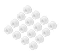QUARKZMAN Tappi Tenuta Silicone Incastro Fori bloccaggio, Copertura Sigillante Gomma Pannelli, Tipo Filo Rotondi Guarnizioni Impermeabili Passacavi Gomma, Diametro 15mm/0.59",Bianco,Pz16