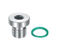 QUARKZMAN Tappo Filettato A Testa Cava Esagonale Interna M12x1.5, Tappo Universale In Acciaio Inox 304 Con O-Ring Verde Per Chiusura Estremità Tubi O Sostituzione Scarichi