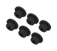 QUARKZMAN Tappo in Silicone ad Alta Temperatura Diametro 17mm Tappi Fori Tappo Gomma Piena a Forma di T per Rivestimento Placcatura Tappi Tenuta Impermeabili Neri 6pz (OD 25mm)