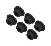 QUARKZMAN Tappo in Silicone ad Alta Temperatura Diametro 21mm Tappi Fori Tappo Gomma Piena a Forma di T per Rivestimento Placcatura Tappi Tenuta Impermeabili Neri 6pz (OD 30mm)