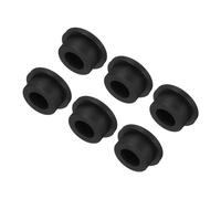 QUARKZMAN Tappo in Silicone ad Alta Temperatura Diametro 24mm Tappi Fori Tappo Gomma Piena a Forma di T per Rivestimento Placcatura Tappi Tenuta Impermeabili Neri 6pz (OD 31mm)