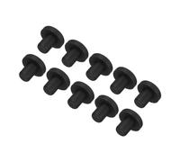 QUARKZMAN Tappo in Silicone ad Alta Temperatura Diametro 7mm Tappi Fori Tappo Gomma Piena a Forma di T per Rivestimento Placcatura Tappi Tenuta Impermeabili Neri 10pz (OD 14mm)