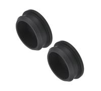 QUARKZMAN Tappo in Silicone per Fori, 2pz Tappi Copriforo Chiusura a Scatto Guarnizione Gomma Filo per Cucina Tenuta Impermeabili Pannelli Rotondi, Diametro 36,6mm/1,4" Nero