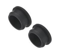 QUARKZMAN Tappo in Silicone per Fori, 2pz Tappi Copriforo Chiusura a Scatto Guarnizione Gomma Filo per Cucina Tenuta Impermeabili Pannelli Rotondi, Diametro 26mm/1" Nero