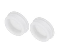 QUARKZMAN Tappo in Silicone per Fori, 2Pz Tappi Copriforo Pannello Rotondo a Filo per Paratie in Gomma da Cucina, Tenuta Impermeabili per Laboratorio, Diametro 40mm/1.57" Bianco