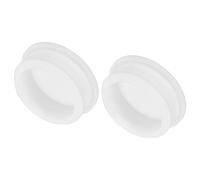 QUARKZMAN Tappo in Silicone per Fori, 2Pz Tappi Copriforo Pannello Rotondo a Filo per Paratie in Gomma da Cucina, Tenuta Impermeabili per Laboratorio, Diametro 44mm/1.73" Bianco