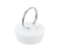 QUARKZMAN Tappo Per Lavello In Gomma, Tappo Per Scarico Vasca Adatto Per Scarichi Da 1-1/8" A 1-1/4" Sigillo Per Lavello Con Anello Appendibile Per Bagno Cucina Lavanderia, Bianco