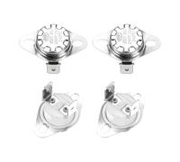 QUARKZMAN Termostato KSD301 240°C/464°F 16A Normalmente Chiuso N.C Regola Interruttore a Disco Snap per Microonde, Forno, Macchina del Caffè 4 Pezzi, Materiale Ceramico