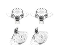 QUARKZMAN Termostato KSD301 250°C/482°F 16A Normalmente Chiuso N.C Regola Interruttore a Disco Snap per Microonde, Forno, Macchina da Caffè 4 Pezzi, Materiale Ceramico