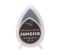 QUARKZMAN Timbri A Inchiostro Pigmentato, Forma A Goccia 4.8 X 3.5 X 2.4cm Per Legno Tessuto Impronte Digitali Scrapbook Biglietti Fai Da Te, Nero Intenso