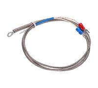 QUARKZMAN Tipo K Sensore Temperatura Termocoppia PT100 5mm Sonda cerchio Alta Temperatura 3.3ft Filo 0 a 600°C (32 a 1112°F) Acciaio inossidabile